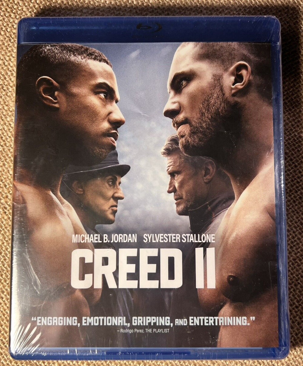 Creed II 2 Blu-ray DVD- Brand New Sealed-Jordan & Stallone